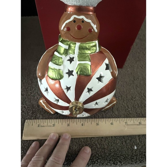 Home Reflections Luminaire Christmas Gingerbread Ornament Flameless Candle W/Box - Picture 5 of 5